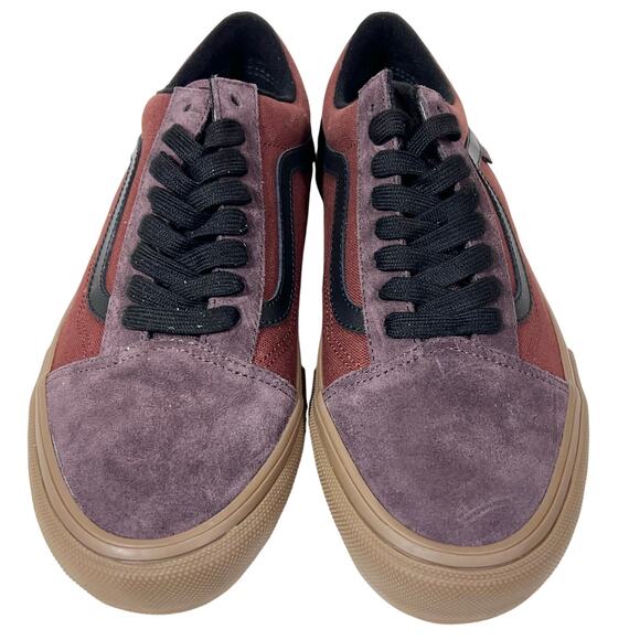 Vans Off The Wall BMX Old Skool Sneaker Shoes Men 9 Women 10.5 Brown Suede Gum - Picture 4 of 8